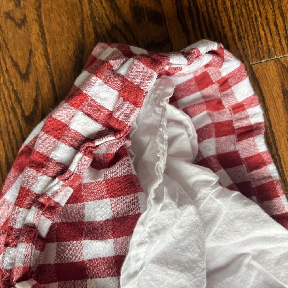 The Oaks Apparel Company Collared Pumpkin Orange Gingham Plaid Lined Dress 4T - Picture 2 of 5